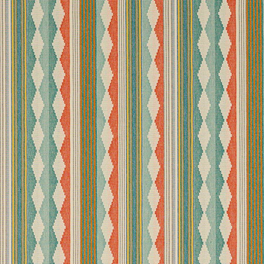 Ravi Stripe Aqua/Multi — Jane Churchill tyg