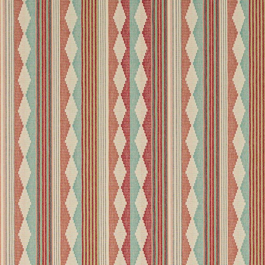 Ravi Stripe Pink/Aqua — Jane Churchill tyg