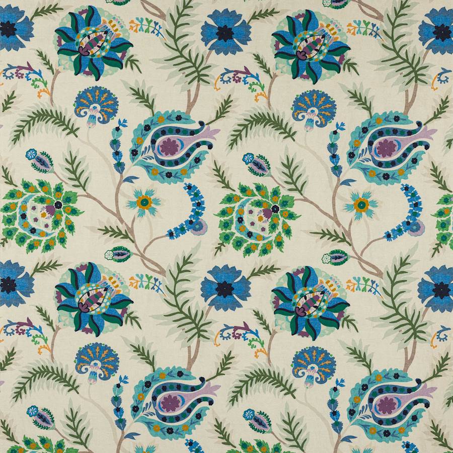 Bukhara Blue — Jane Churchill tyg