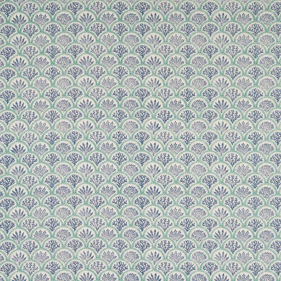 Coralli Blue/Teal — Jane Churchill tyg