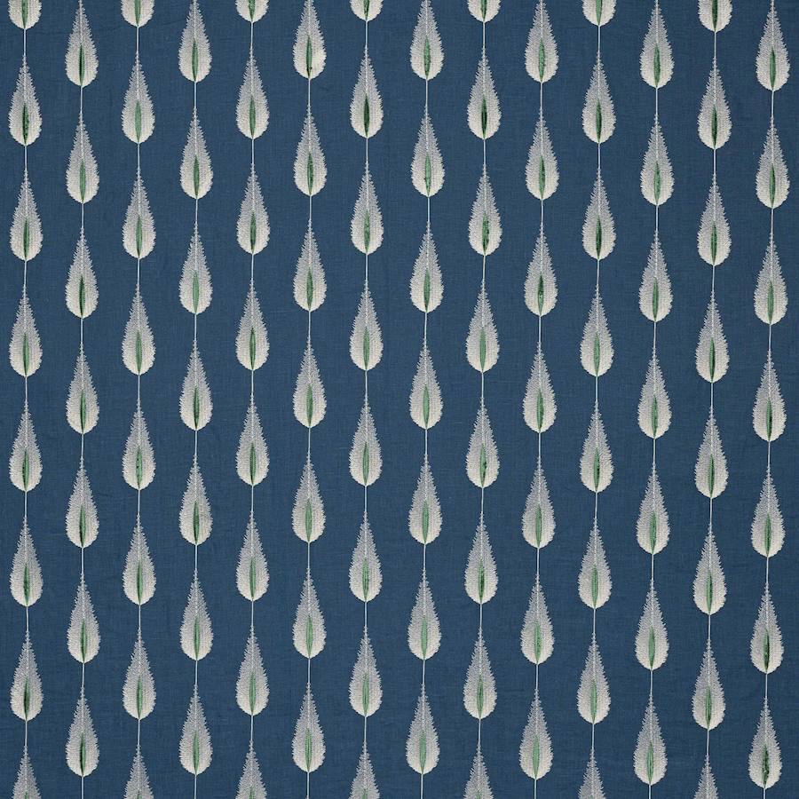 Plato Linen Navy — Jane Churchill tyg