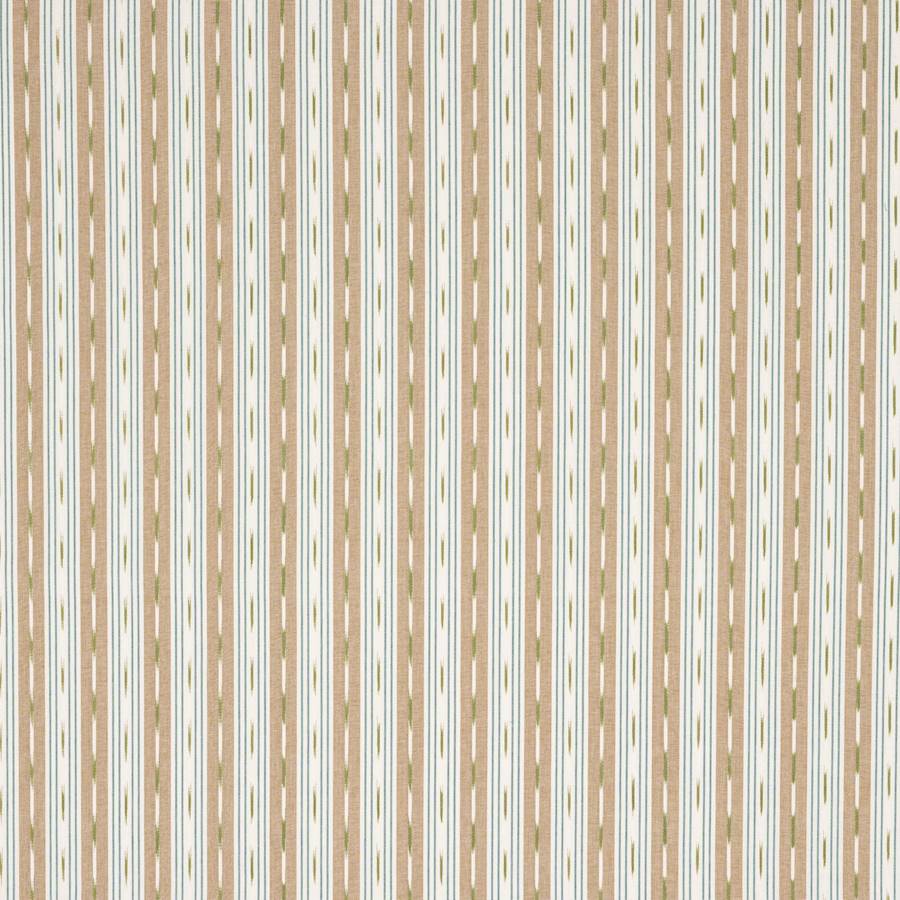 Oxley Stripe Beige/Aqua — Jane Churchill tyg