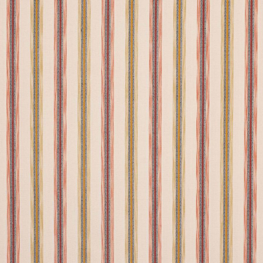 Camber Stripe Ochre/Red — Jane Churchill tyg