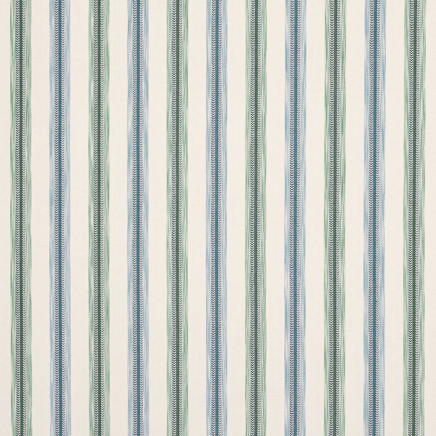 Camber Stripe Green/Blue — Jane Churchill tyg