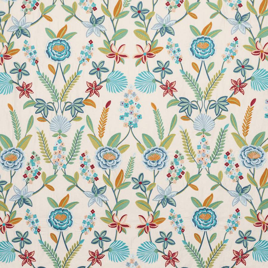Camille Blue/Green — Jane Churchill tyg