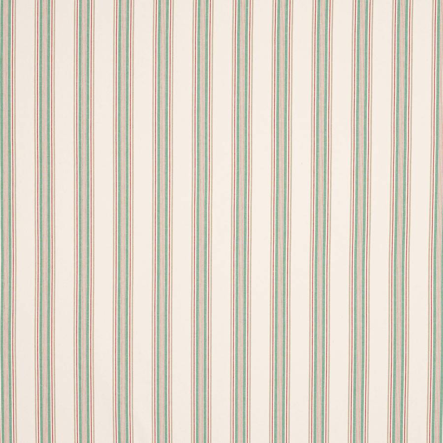 Burlow Stripe Red/Green — Jane Churchill tyg