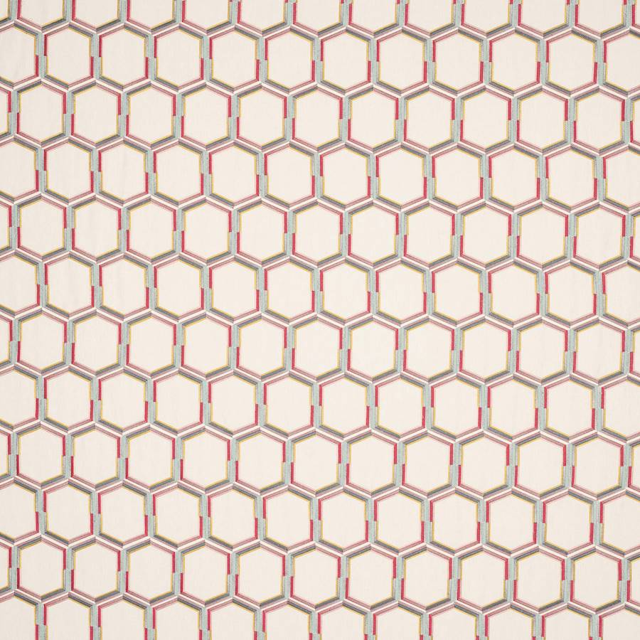 Albus Pink/Aqua — Jane Churchill tyg