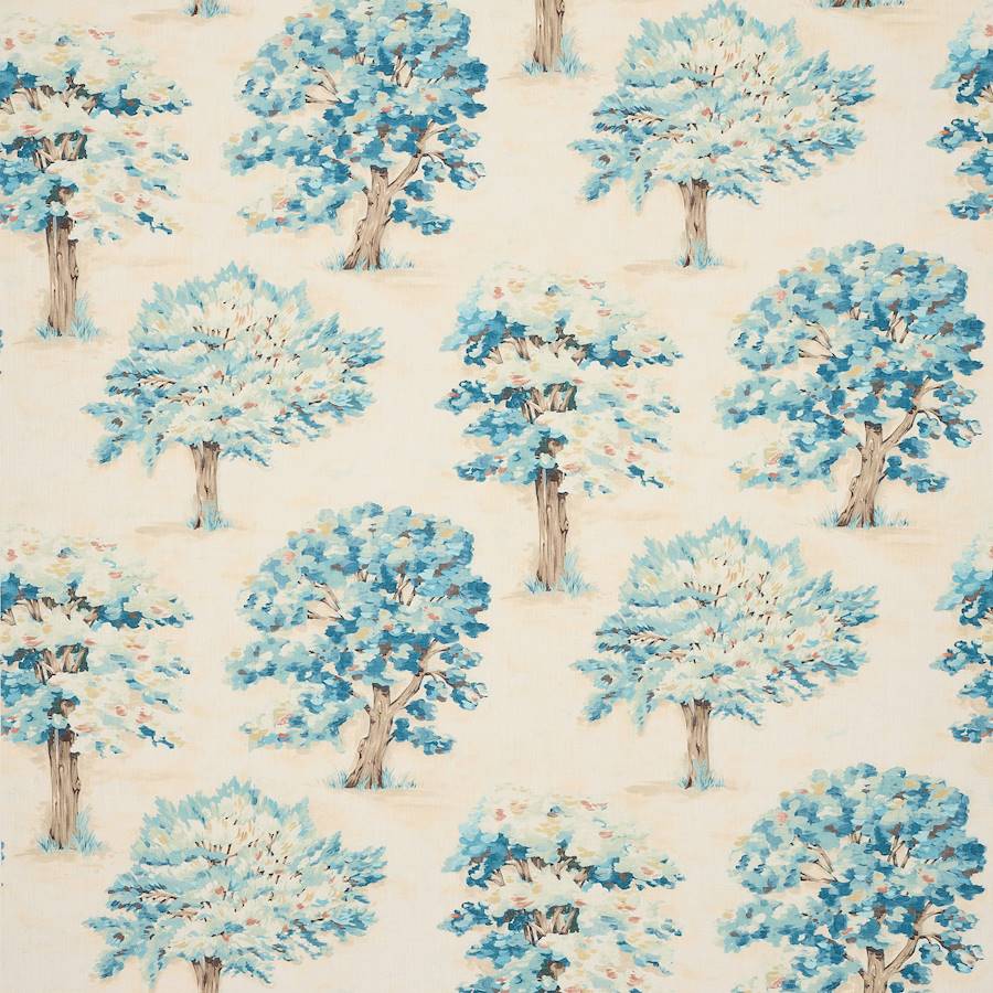Sylvan Tree Blue — Jane Churchill tyg