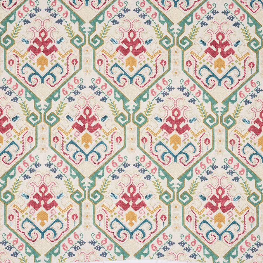 Kashmar Green/Pink — Jane Churchill tyg