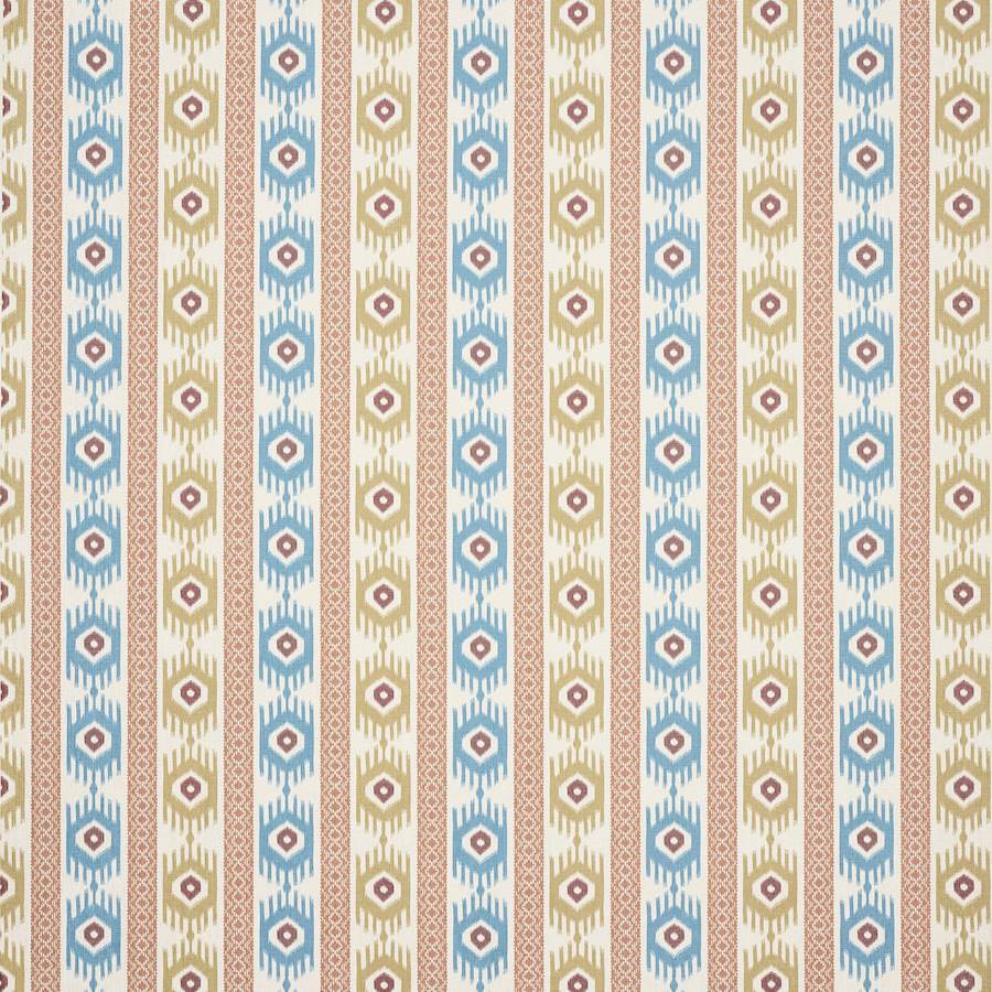 Torrin Blue/Tomato — Jane Churchill tyg