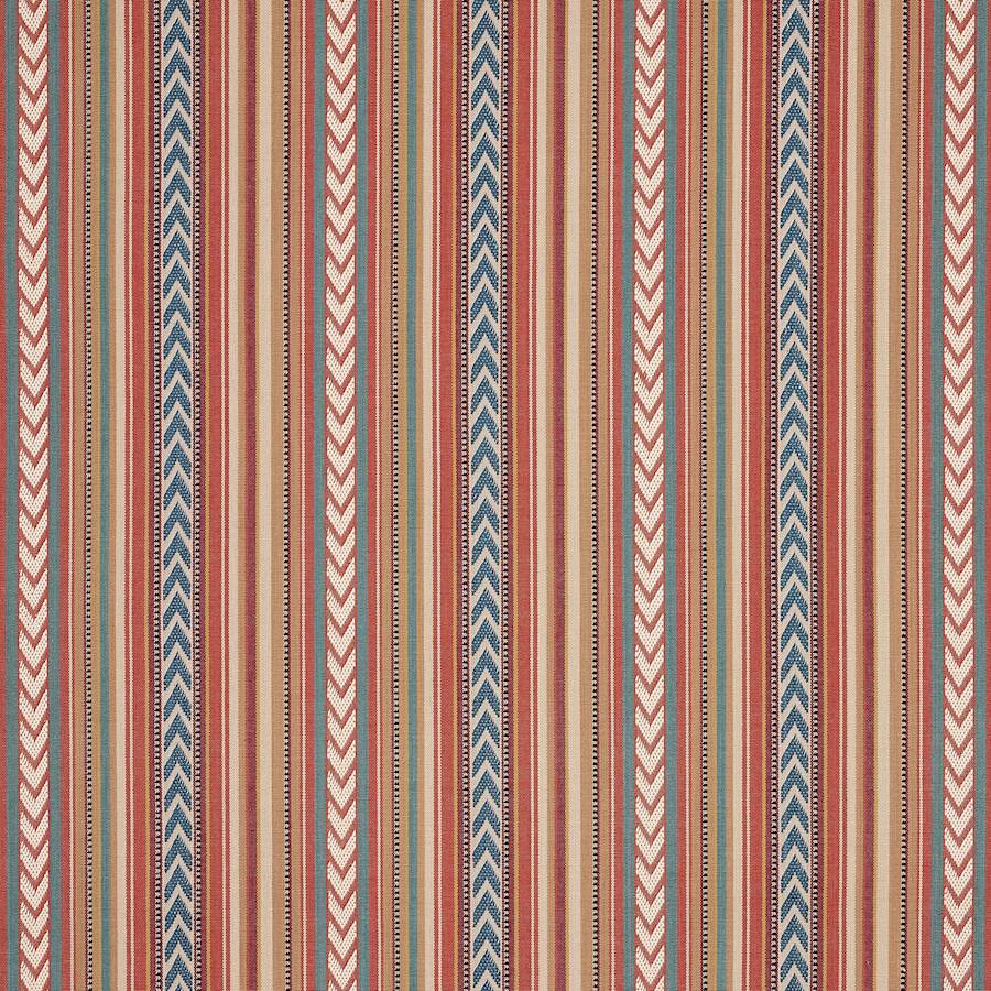 Zagara Stripe Red/Blue — Jane Churchill tyg