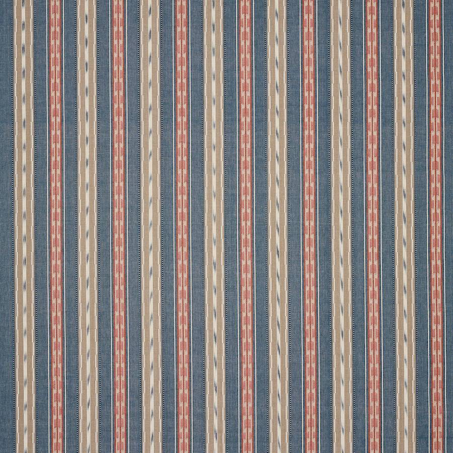 Peto Stripe Navy/Red — Jane Churchill tyg