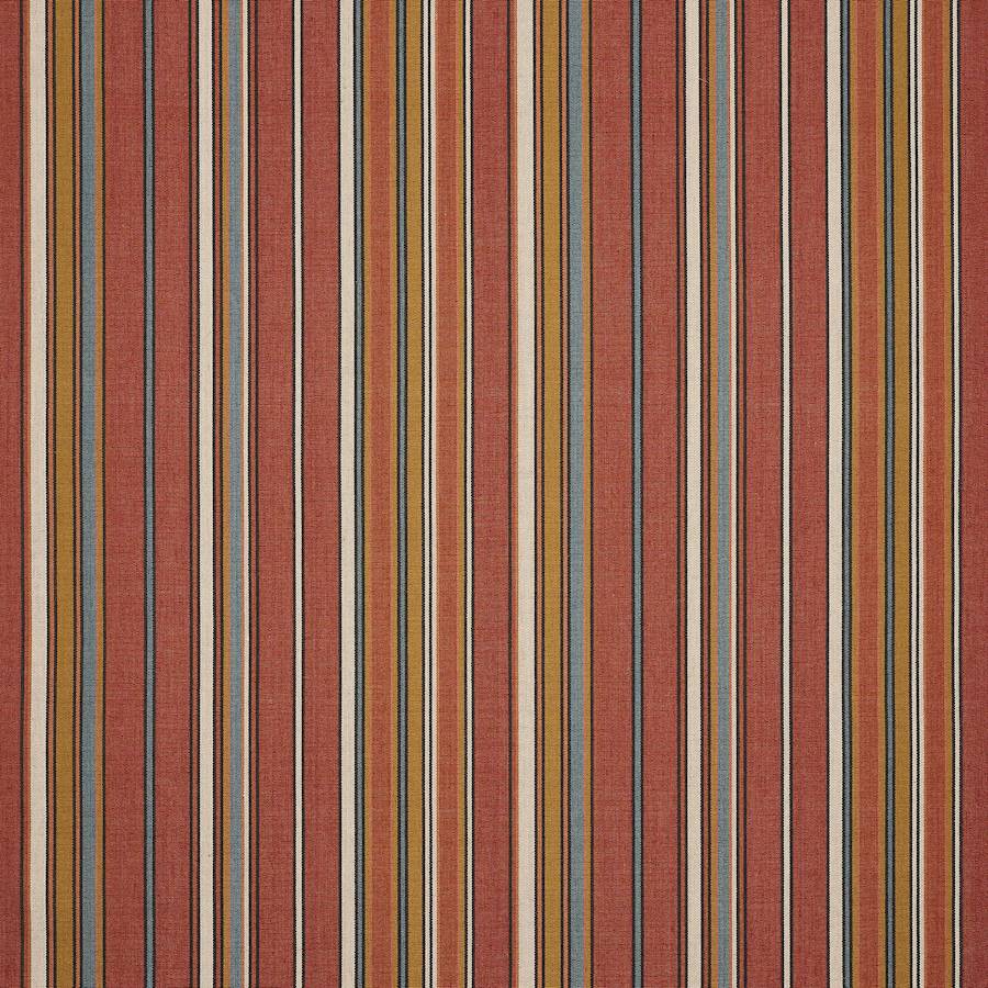 Rodeo Stripe Tygprov — Jane Churchill Red