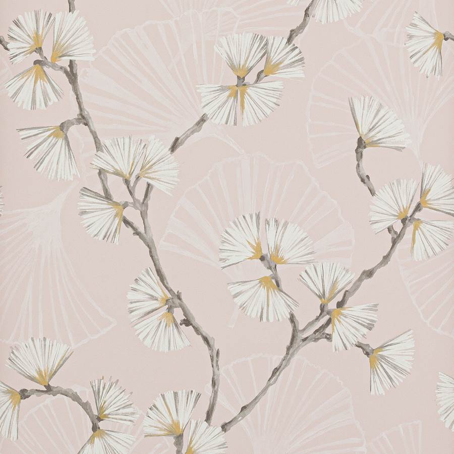 Snow Flower Pink — Jane Churchill tapet