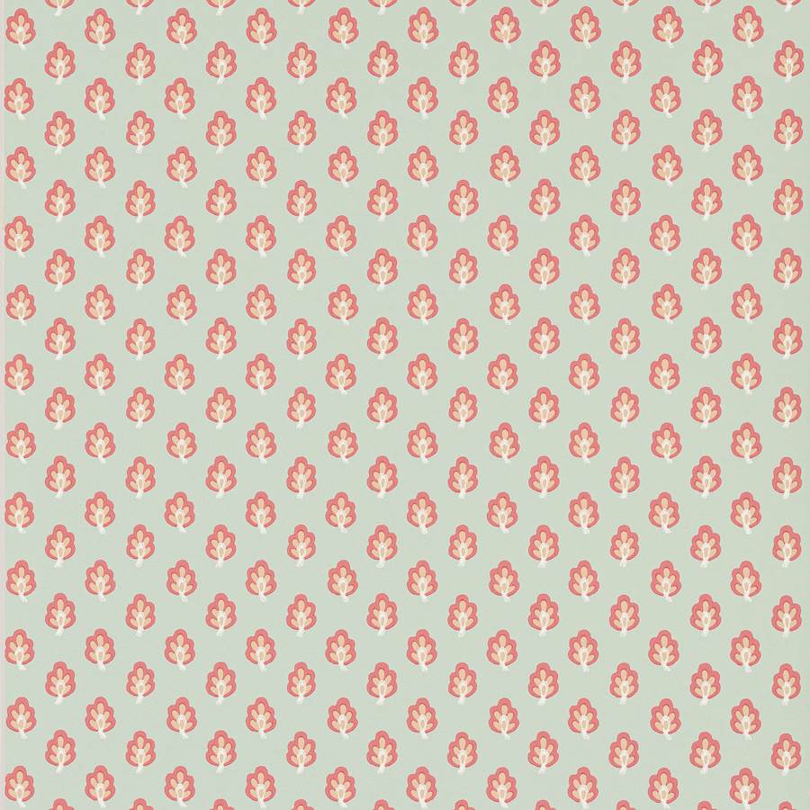 Albie Aqua/Coral — Jane Churchill tapet