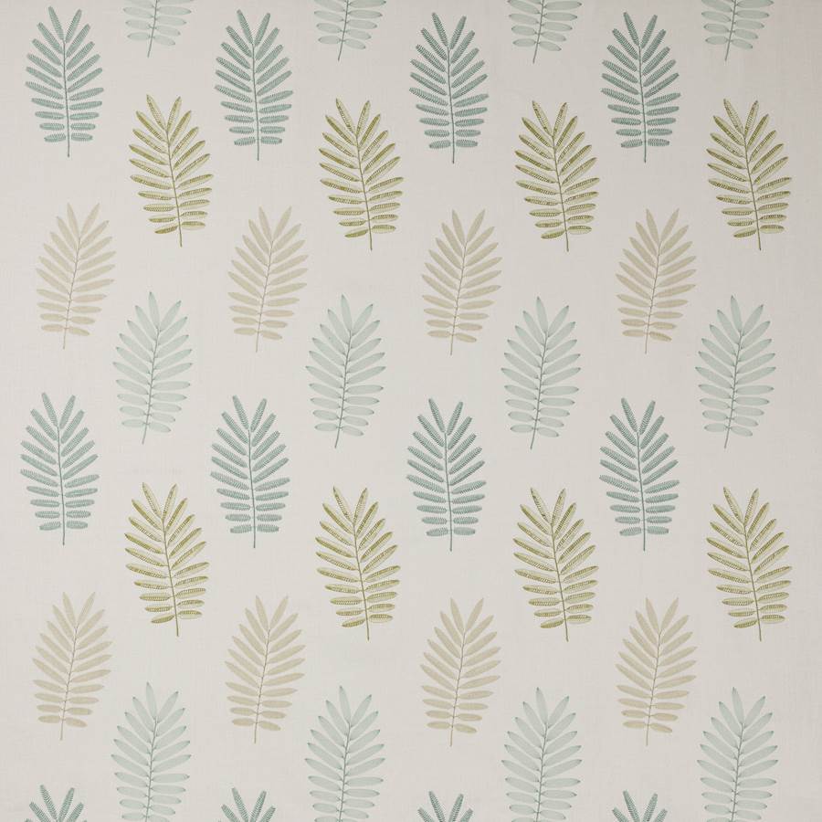 Ferndown Aqua/Leaf — Jane Churchill tyg