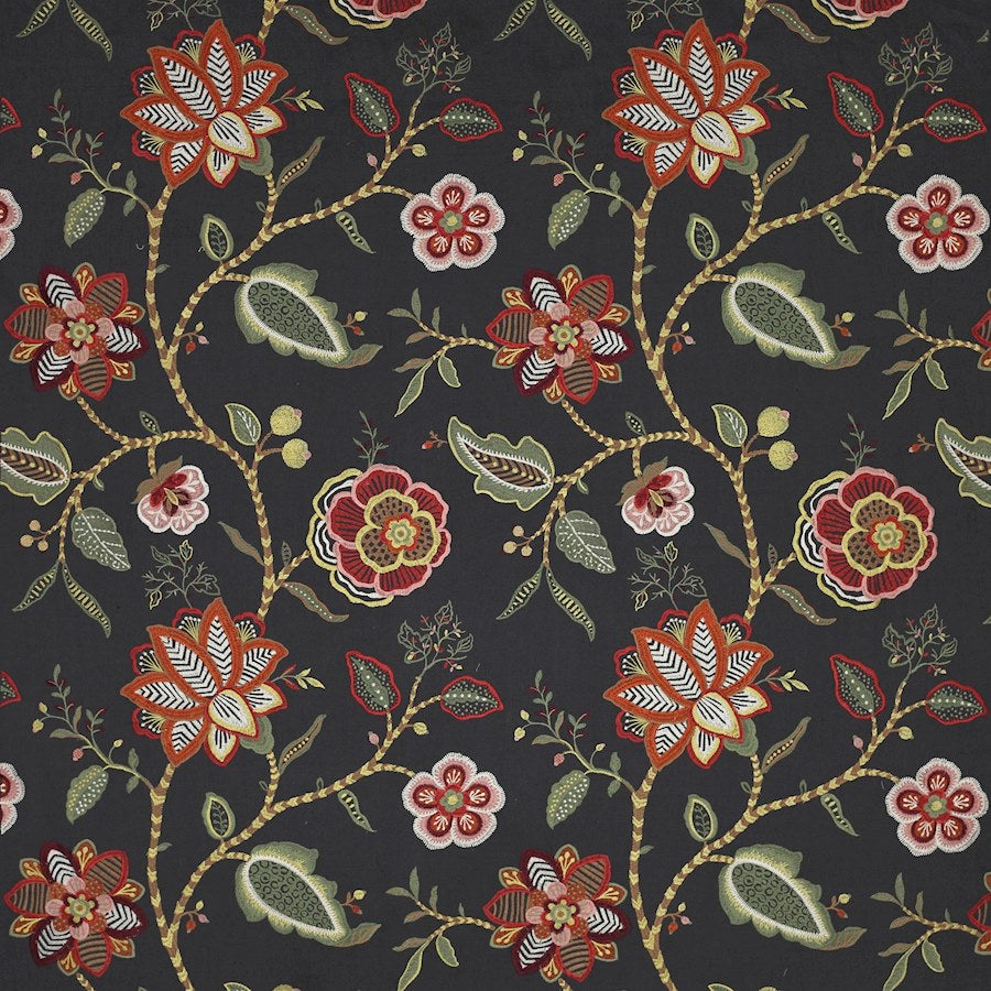Havana Black — Jane Churchill tyg