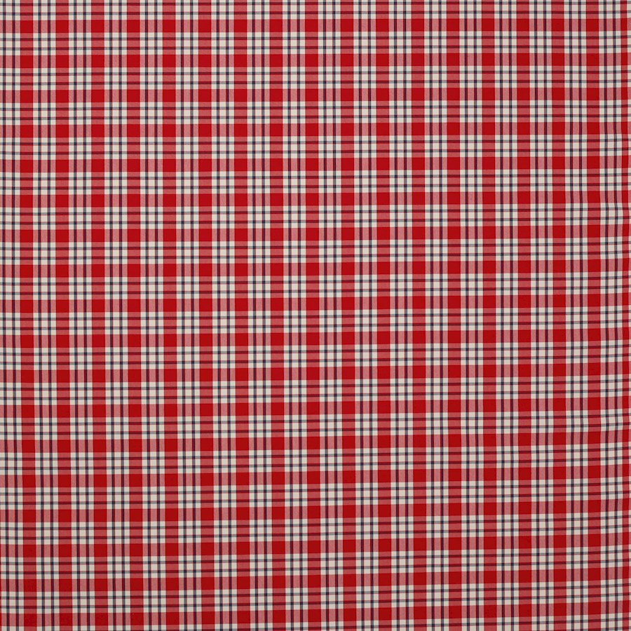 Talla Check Red/Navy — Jane Churchill tyg