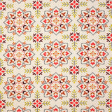 Chintal Charcoal/Red — Jane Churchill tyg
