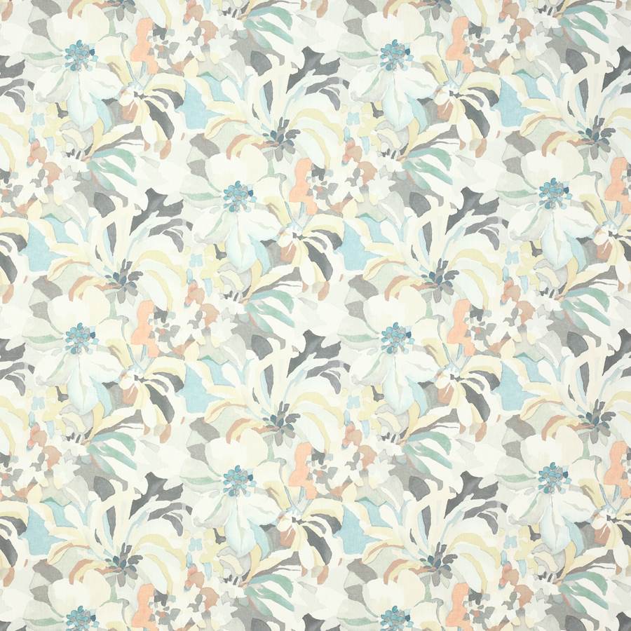 Hot House Grey/Aqua — Jane Churchill tyg