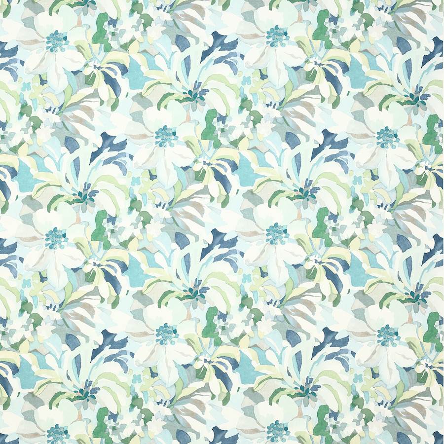 Hot House Teal/Blue — Jane Churchill tyg