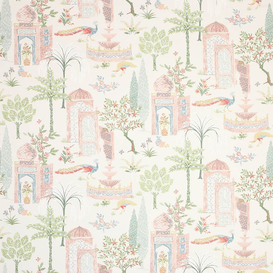 Persian Grove Pink/Grey — Jane Churchill tyg