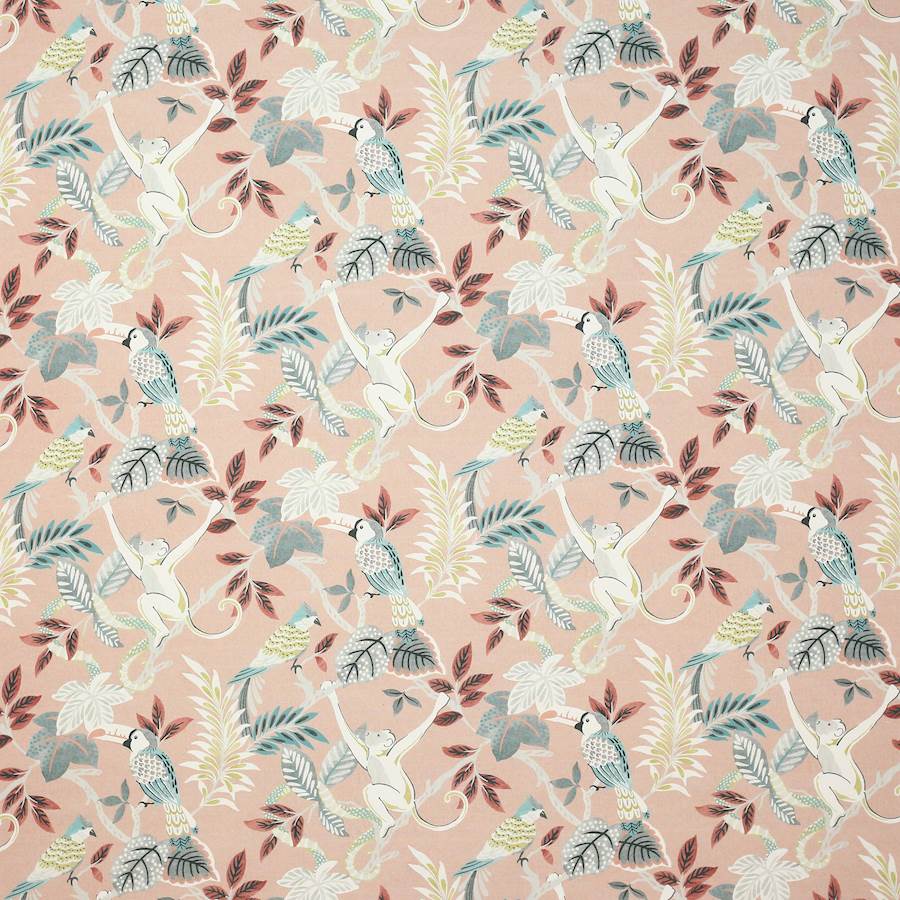 Indira Pink/Grey — Jane Churchill tyg