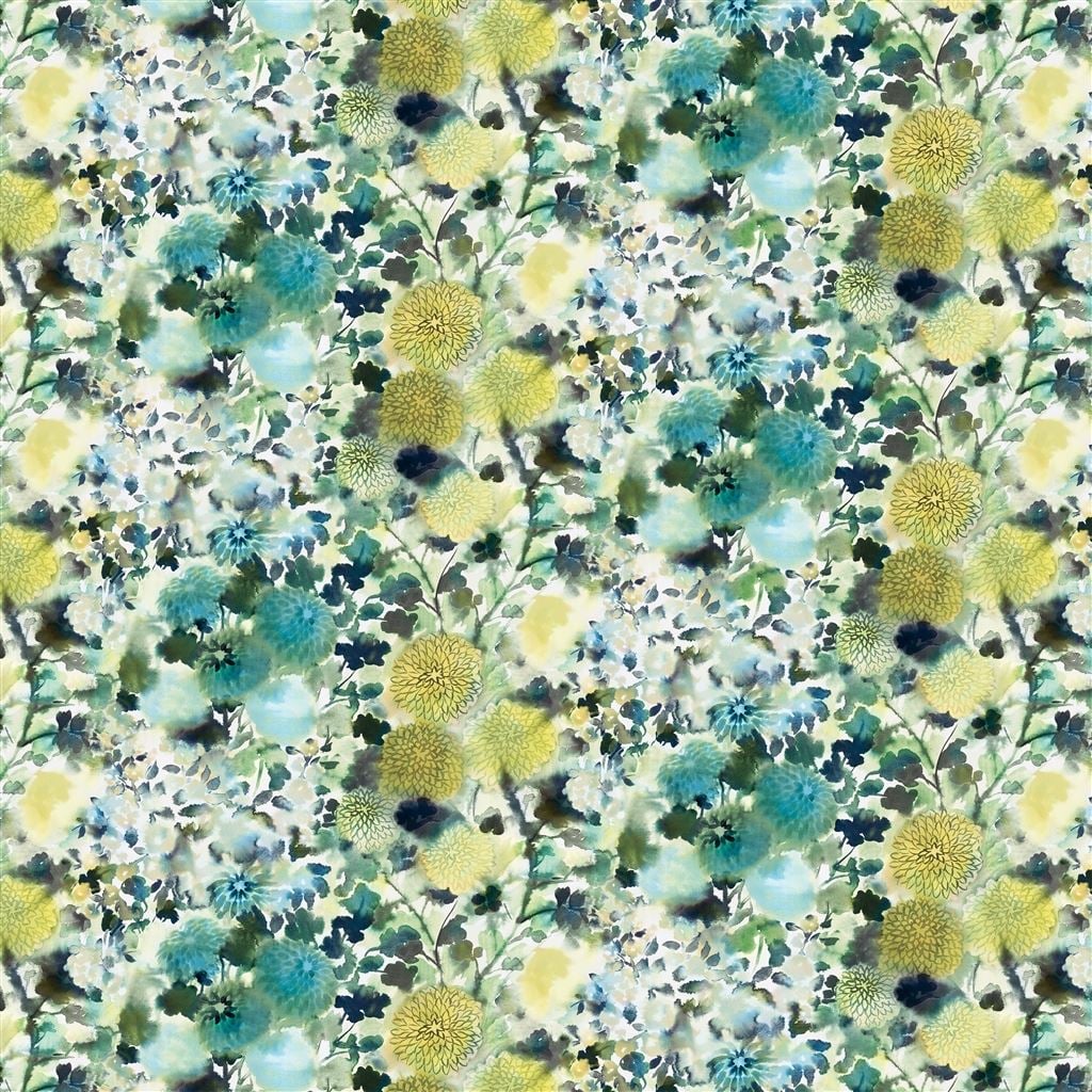 Japonaiserie Outdoor Azure — Designers Guild tyg