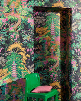 Jardins Japonais room setting — Pierre Frey wallpaper