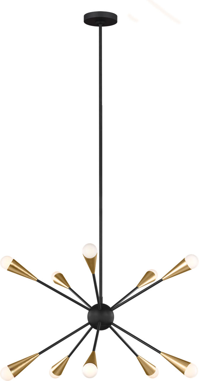 Jax Medium Takkrona — Ellen DeGeneres for Visual Comfort & Co. — Midnight Black