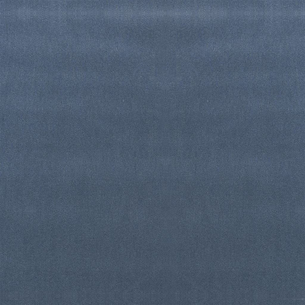 Jermyn Wool Velvet Slate Blue Fabric — Ralph Lauren Home tyg
