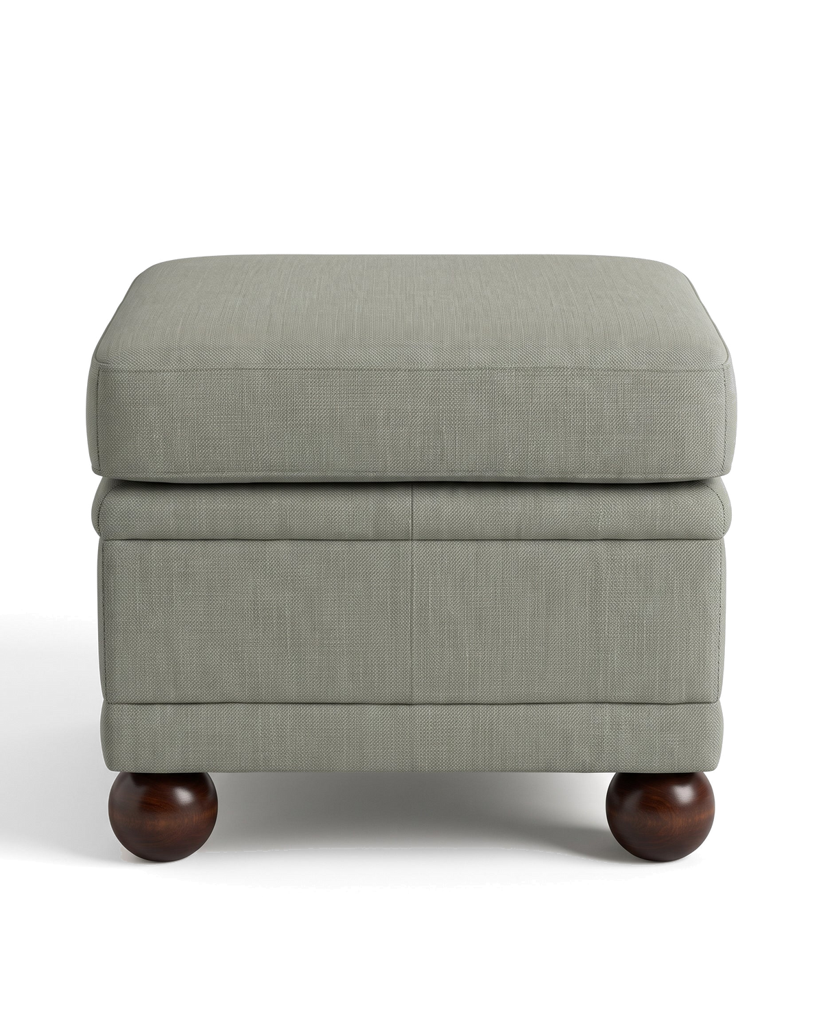 Jio Avenue fotpall 62x62 cm utan kappa klädd i Scala Zinc — Designers Guild