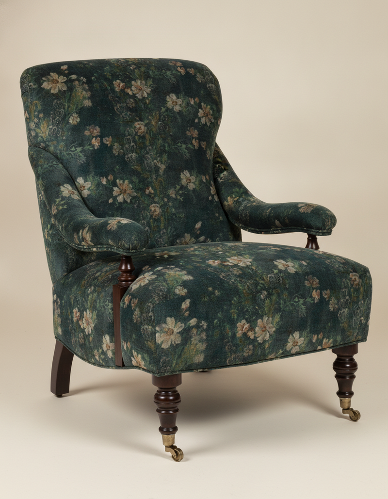 Queen's Garden Velvet Tyg — G P & J Baker