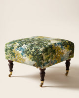 Jio Bentley fotpall klädd i Ancient Canopy Sap Green