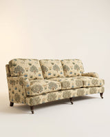 Jio Charles soffa 3-sits svängd 250 cm klädd i Orchard Olive/Gold