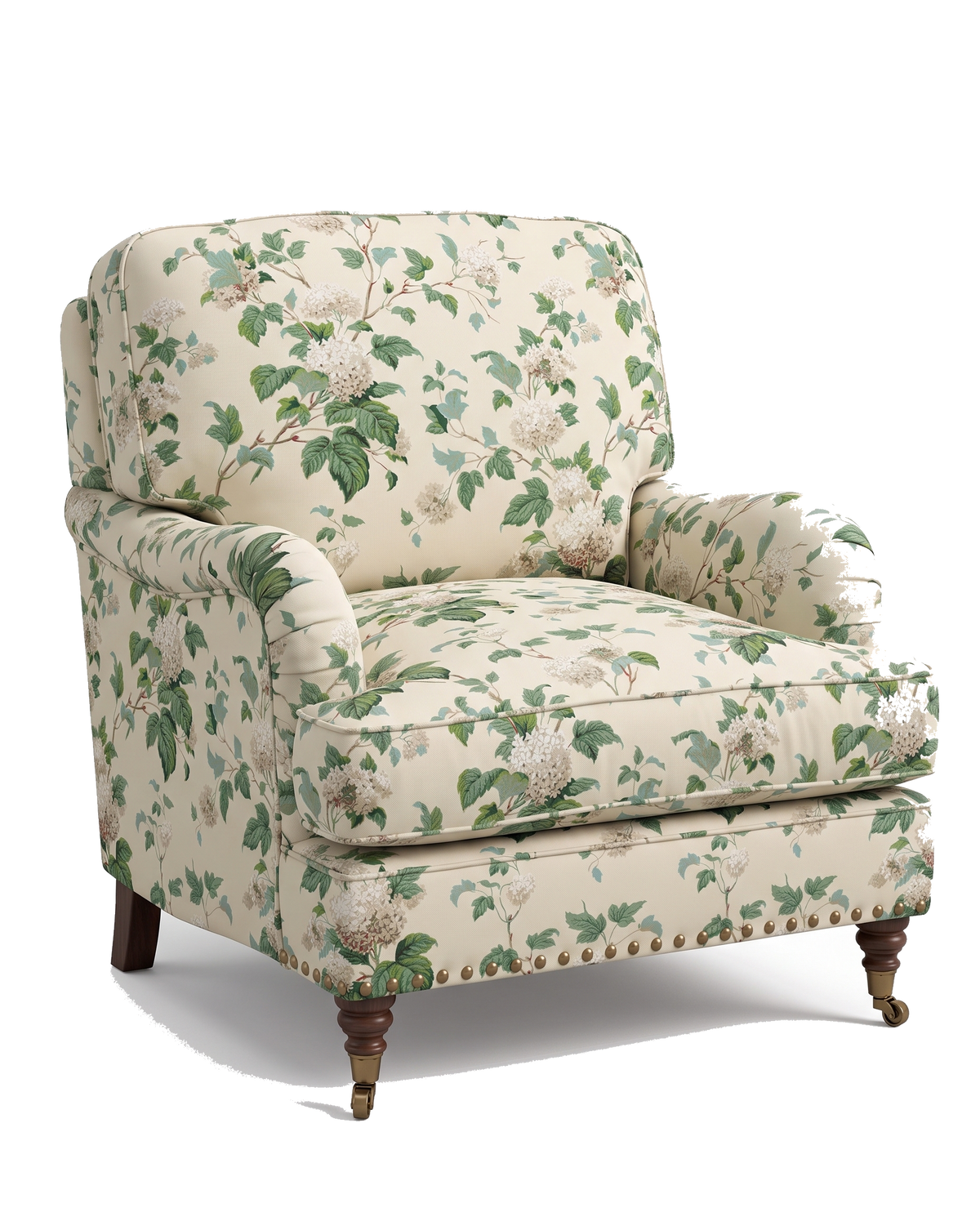 Jio Charles fåtölj klädd i Chantilly Cream — Colefax & Fowler
