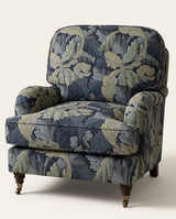 Jio Diana fåtölj klädd i Acanthus Tapestry Indigo/Mineral