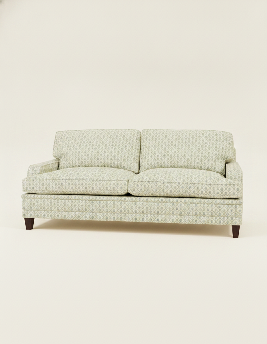 Jio Drottningholm soffa 3/2-sits 200 cm utan kappa klädd i Mirri Aqua