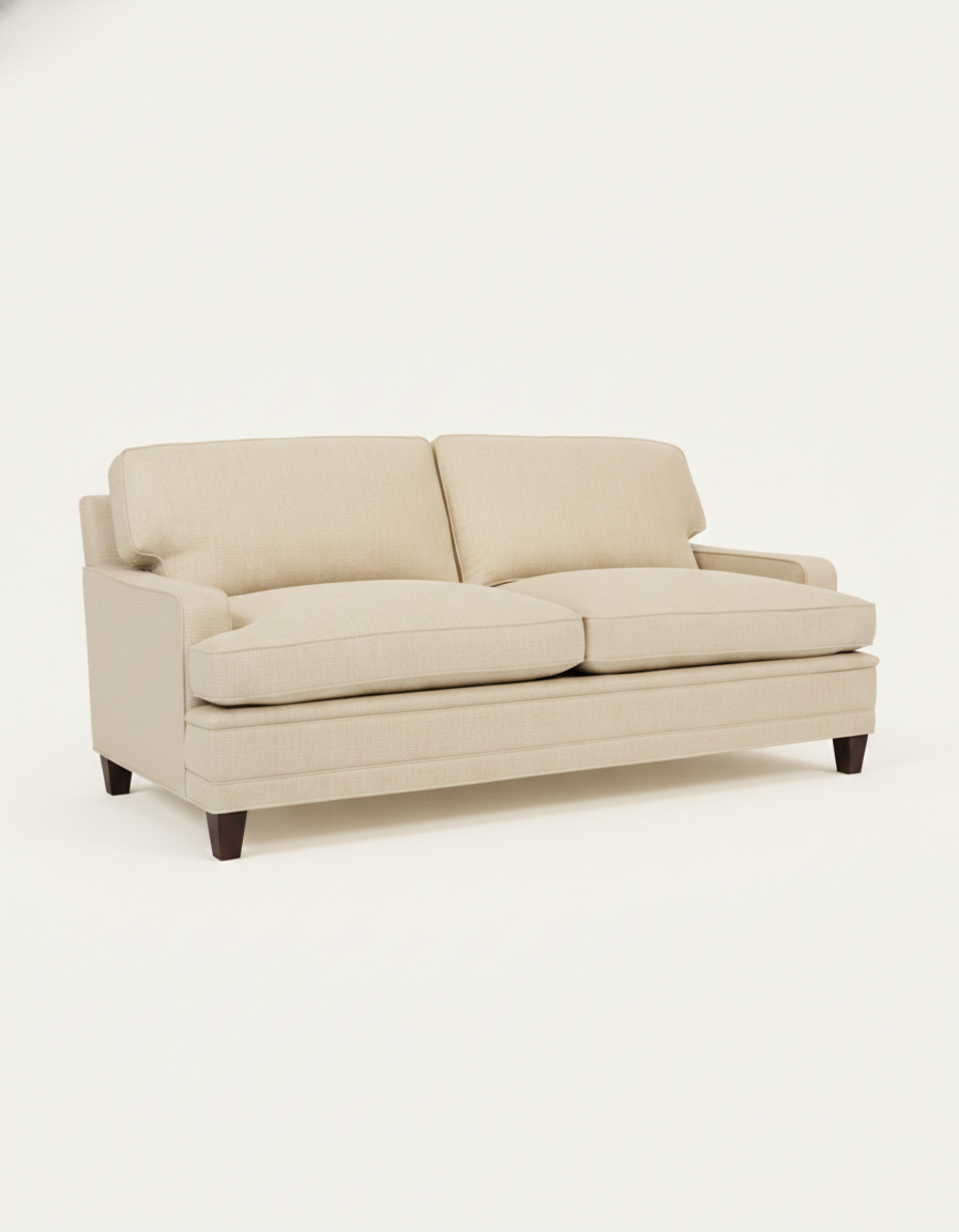 Jio Drottningholm soffa 3/2-sits 200 cm utan kappa klädd i Tuscany II Chalk