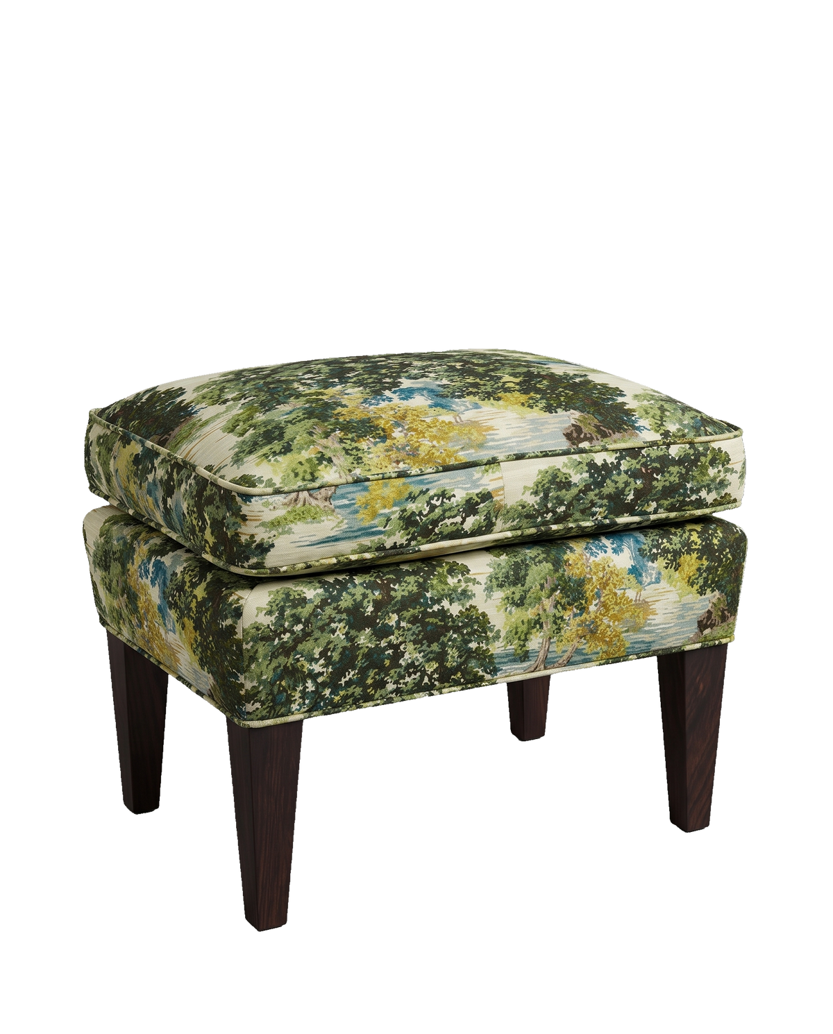 Jio Edward fotpall utan kappa klädd i Ancient Canopy Sap Green — Sanderson