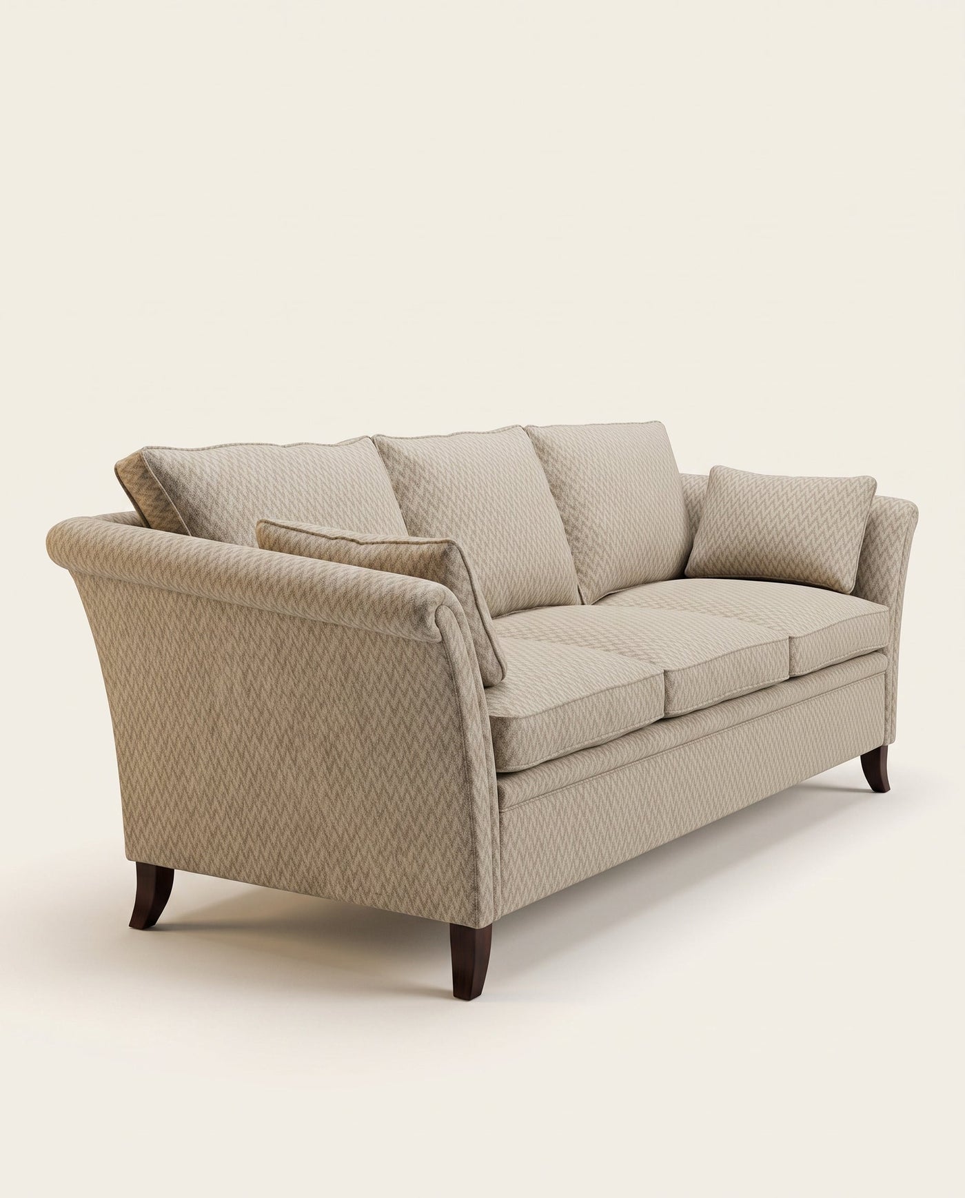 Jio Essex soffa 3-sits 215 cm utan kappa klädd i Atlas Clay