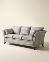 Jio Essex soffa 3-sits 215 cm utan kappa klädd i Zardozi Silver Birch