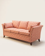 Jio Essex soffa 3-sits 215 cm utan kappa klädd i Dazzle Conch/Madder