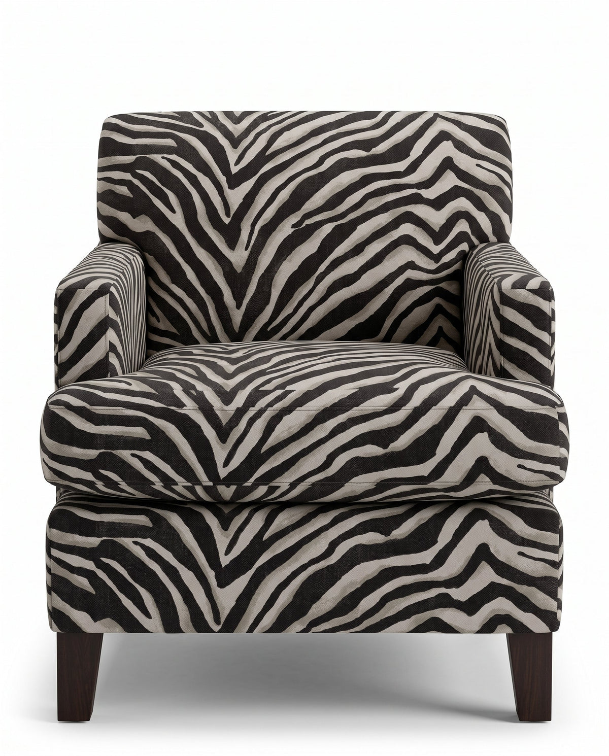 Jio Fulham fåtölj klädd i Terranea Zebra Ebony — Ralph Lauren Home