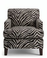 Jio Fulham fåtölj klädd i Terranea Zebra Ebony — Ralph Lauren Home
