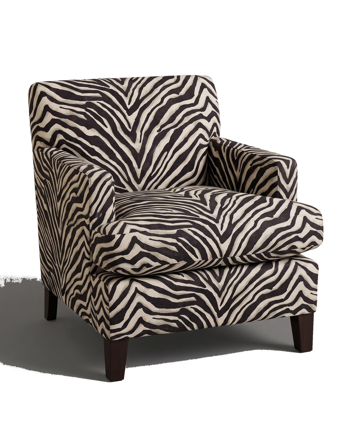 Jio Fulham fåtölj klädd i Terranea Zebra Ebony — Ralph Lauren Home