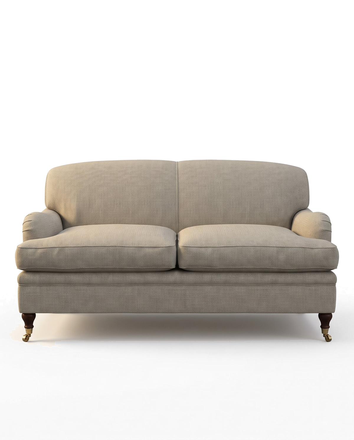 Jio Howard soffa 2-sits 195 cm, fast rygg klädd i Stratford Cream — Colefax & Fowler