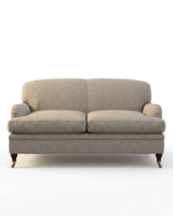 Jio Howard soffa 2-sits 195 cm, fast rygg klädd i Stratford Cream — Colefax & Fowler