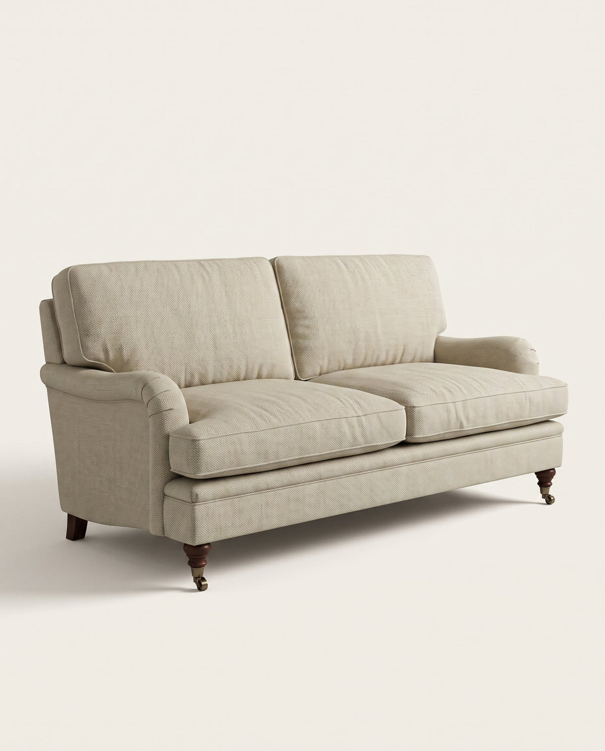Jio Howard soffa 2-sits 195 cm, fast rygg klädd i Stratford Cream