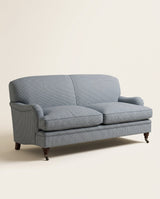 Jio Howard soffa 2-sits 195 cm, fast rygg klädd i Tattersall Turquoise